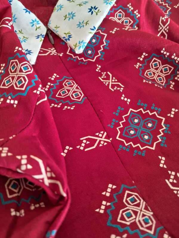 Feeding Dress-Collar-Red