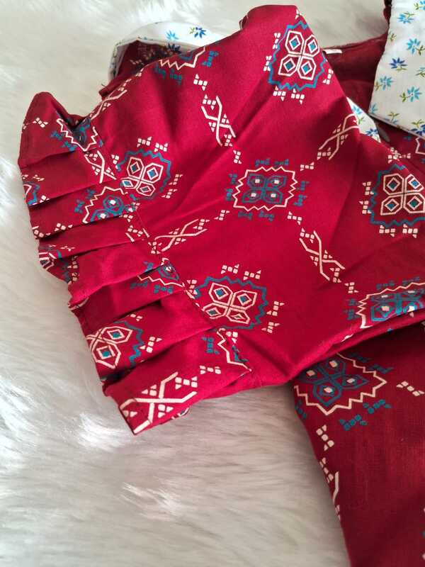 Feeding Dress-Collar-Red