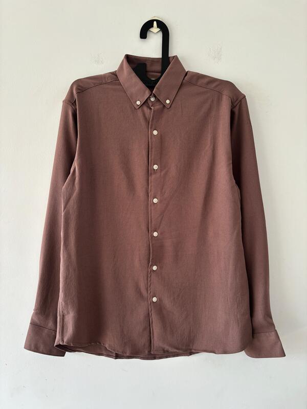 Woodbrown crushed shirt