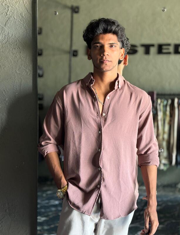 Woodbrown crushed shirt