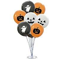 Halloween Printed Balloons – 30pcs Spooky Party Decorations with Pumpkin, Ghost & Bat Designs | Halloween Party Balloons for Home, Office & Events