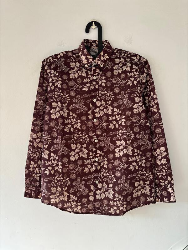 Wine garden printed shirt