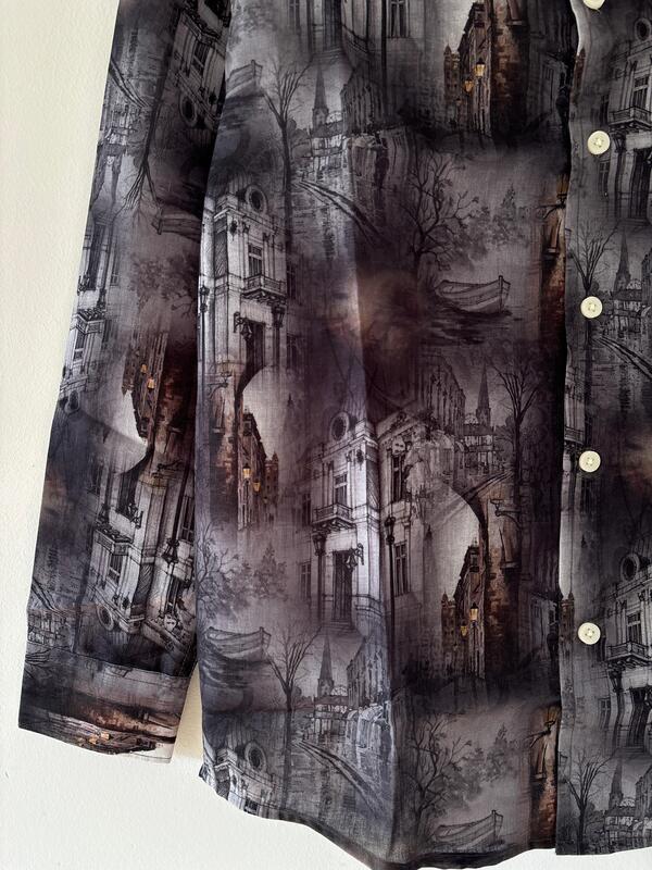 Cityscape printed shirt