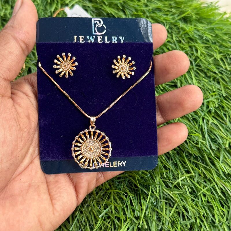 elegant rose gold jewelry sets