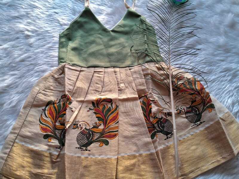 Ethnic Wear cotton knot frocks