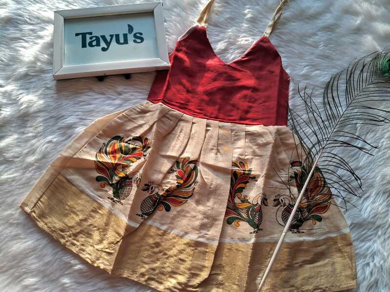 Ethnic Wear cotton knot frocks