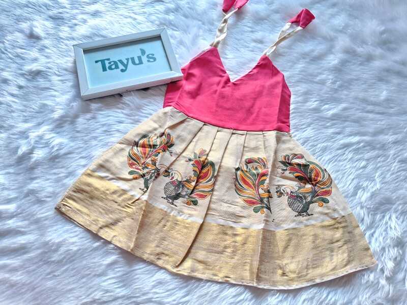 Ethnic Wear cotton knot frocks