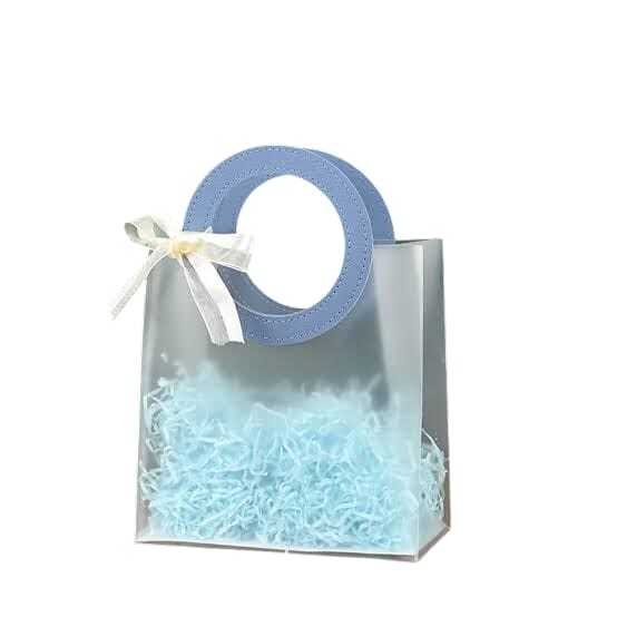 Gift Bag - PVC Big (Blue Handle)