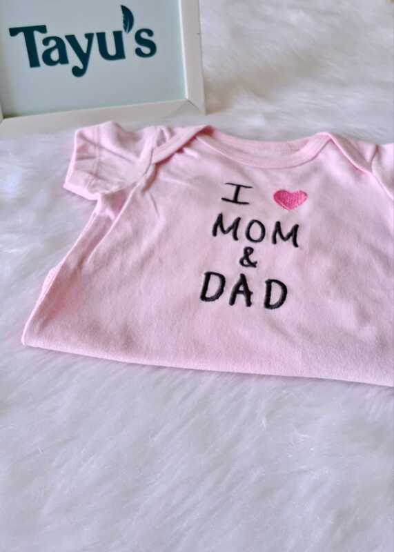 Cotton Romper-Pink love