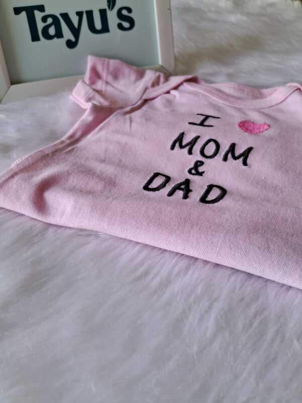 Cotton Romper-Pink love