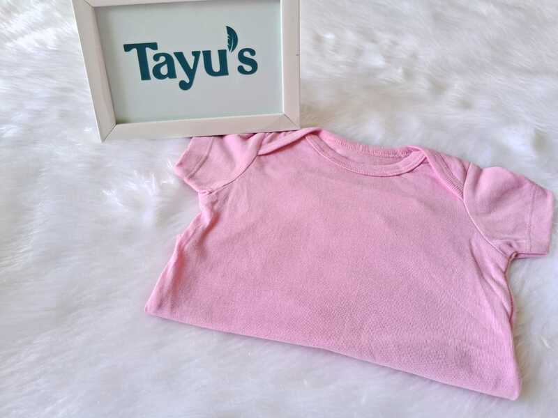 Cotton Romper plain Pink