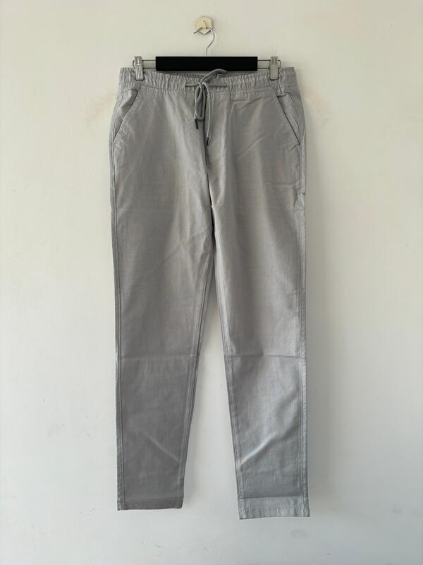 Grey linen pants