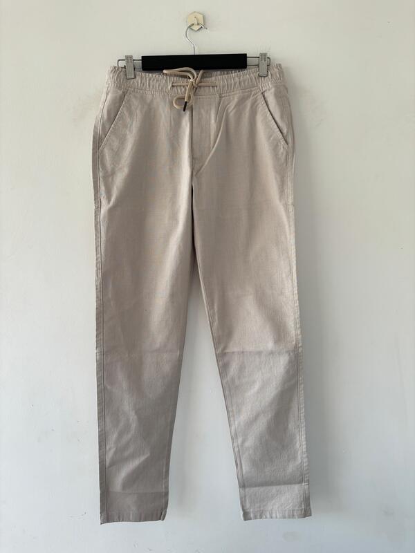 Cream linen pants