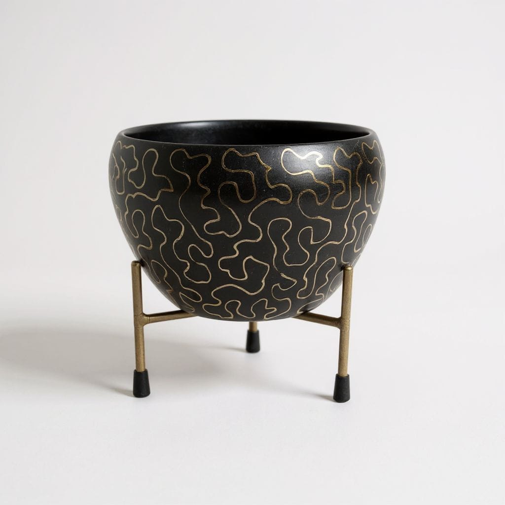 Black & Gold Abstract