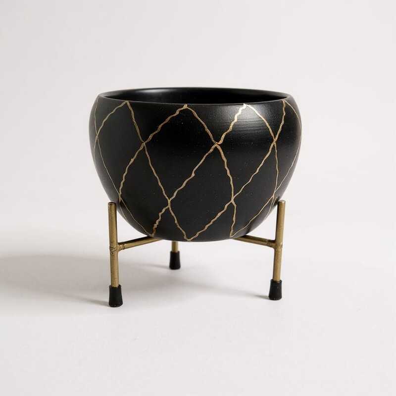 Contemporary Metal Planter