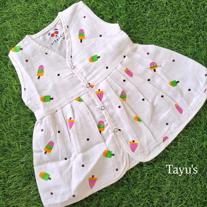 Muslin Frocks ice cream print