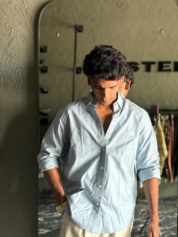 Sky mist solid shirt