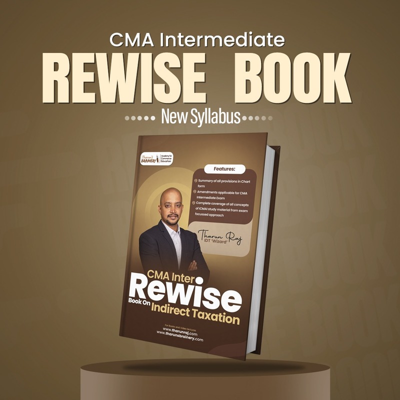 CMA Inter Rewise - Indirect Taxation