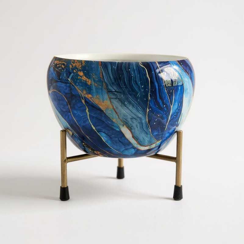 Designer Blue Marble Finish