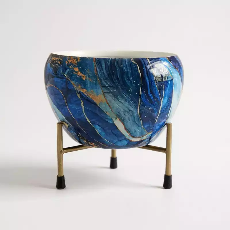 Designer Blue Marble Finish