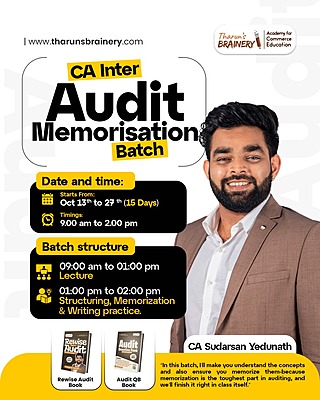 CA Inter - Audit - Memorisation Batch