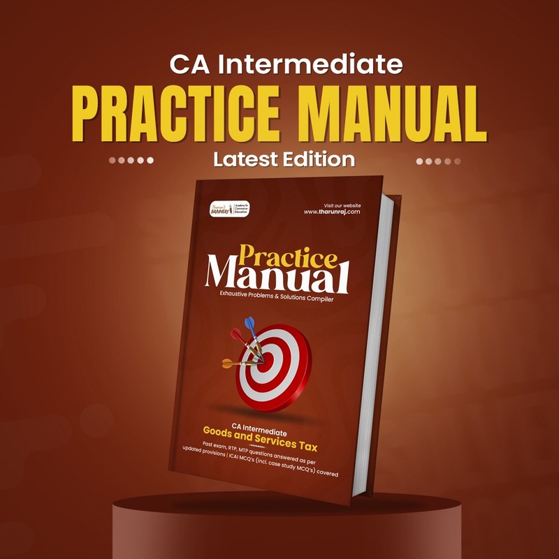 Practice Manual on GST - CA Inter