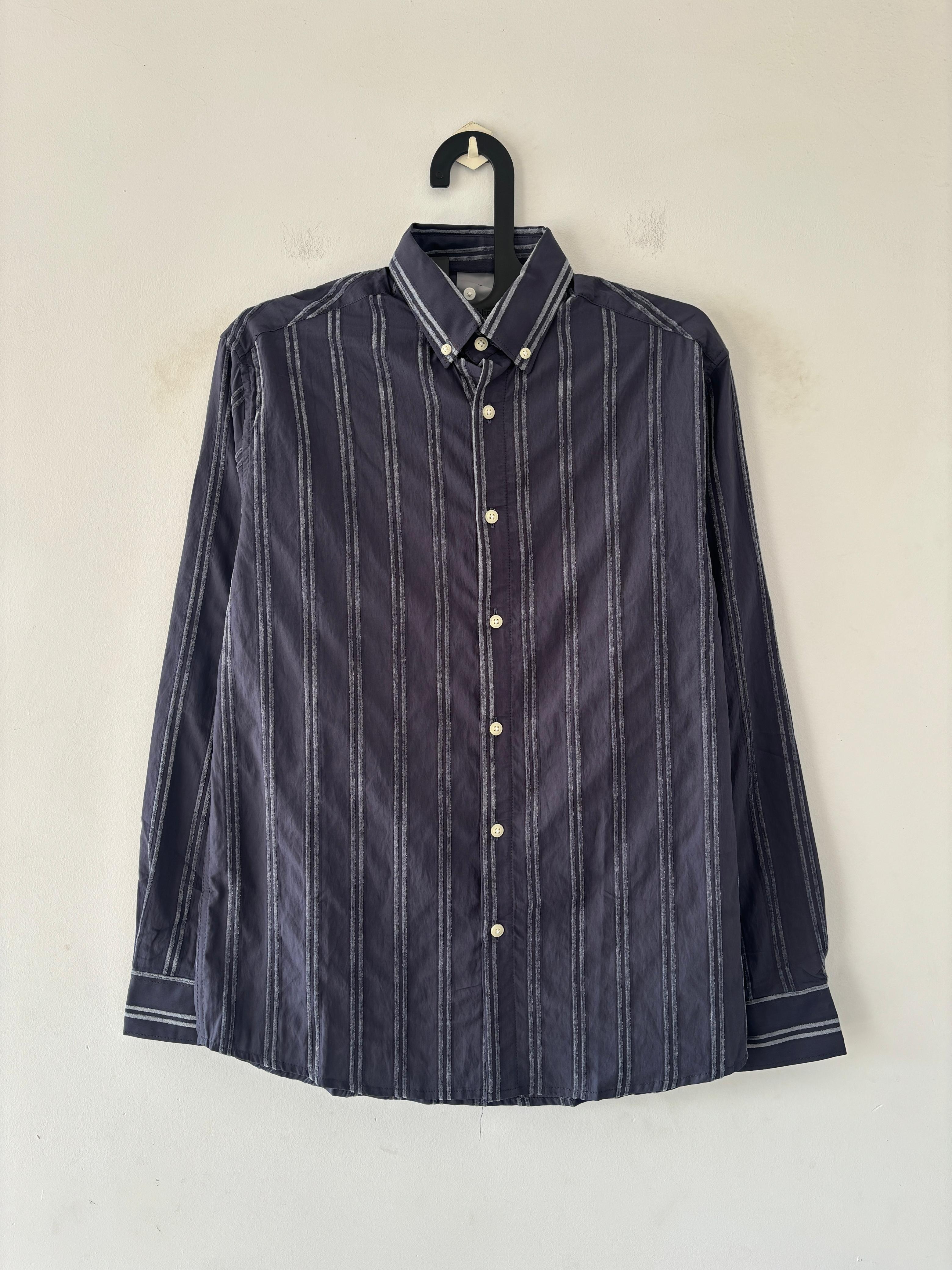 Steel grey textured shirt