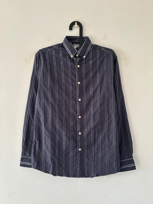 Steel grey textured shirt