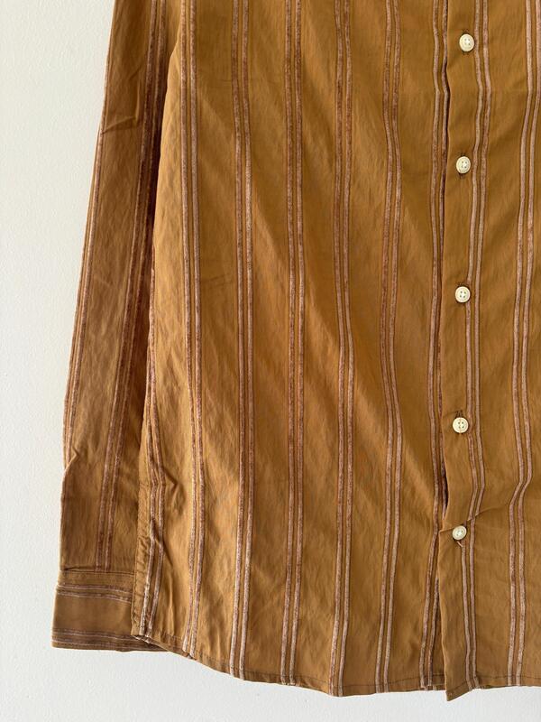 Caramel beige textured shirt