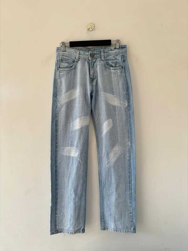 Sky blue rugged straight fit