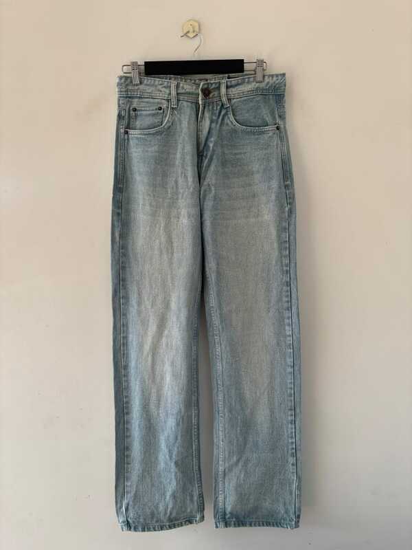 Mistwash blue straight fit