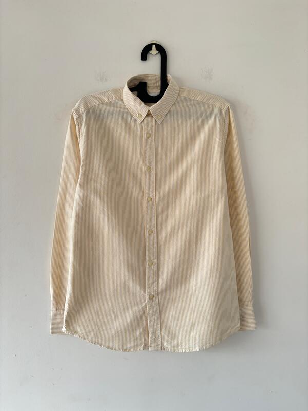 Pale yellow oldmoney stripes shirt