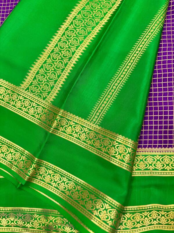 Pure Mysore Silk with Bentex Border saree