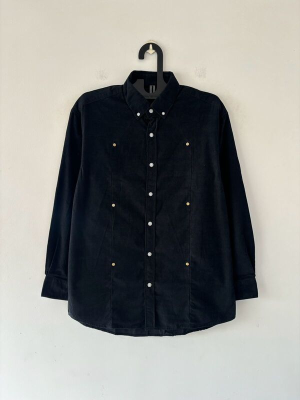 Black Korean-fit shirt