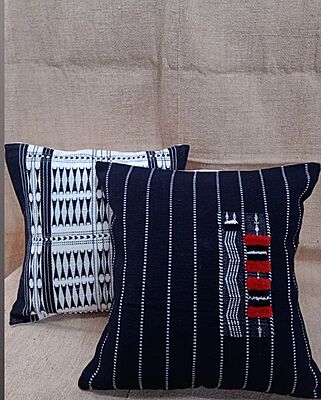 Handwoven pillow cover