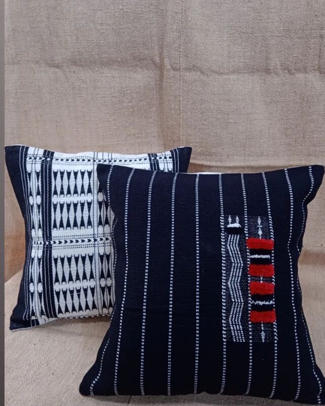 Handwoven pillow cover