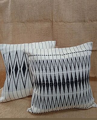 Handwoven pillow cover