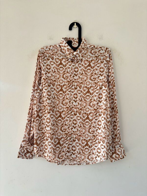 Autumn rust printed shirt