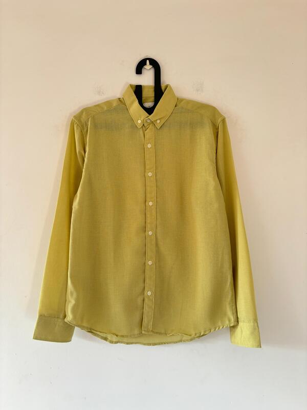 Lime green linen shirt