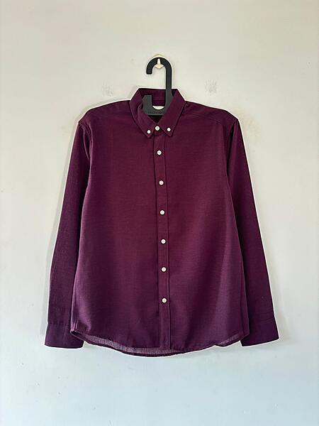 Royal purple linen shirt