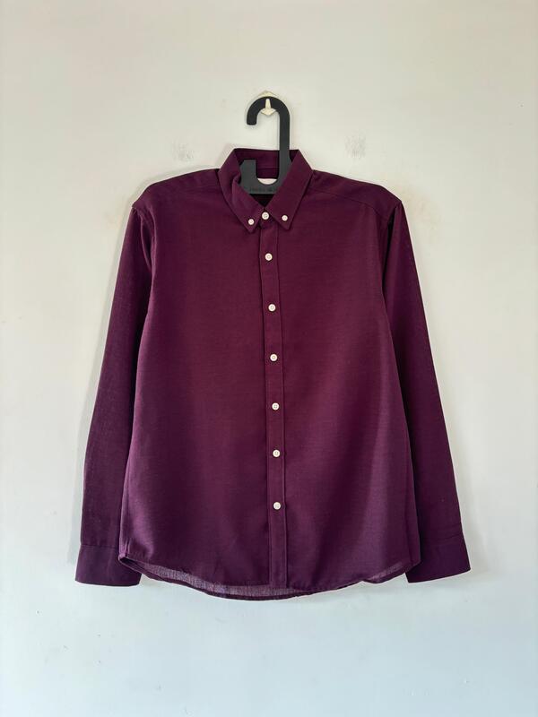 Royal purple linen shirt