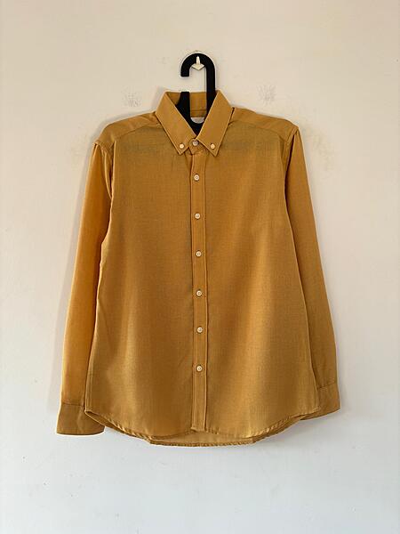 Pale mustard linen shirt