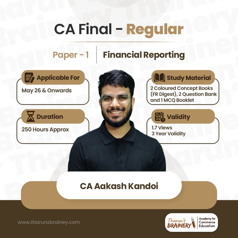 CA Final – Financial Reporting (Full English) | Regular Batch