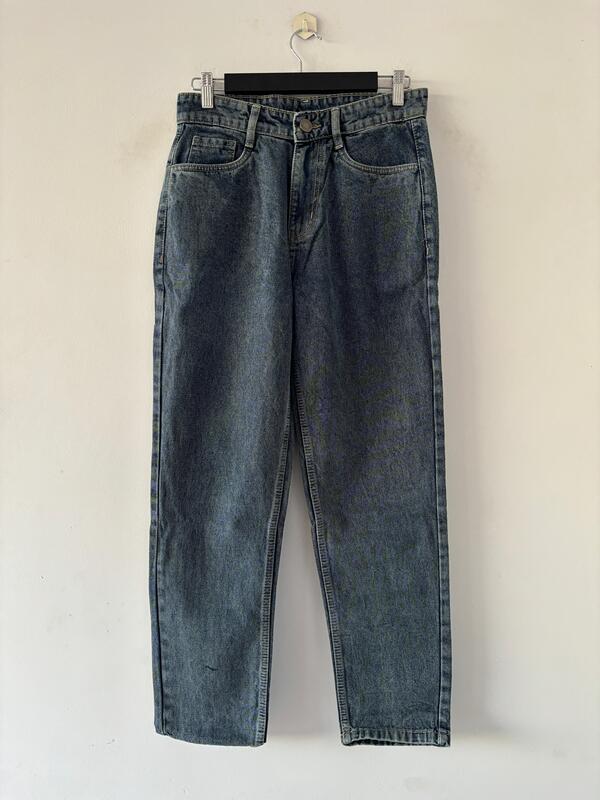 Cobalt Fade Momfit jean