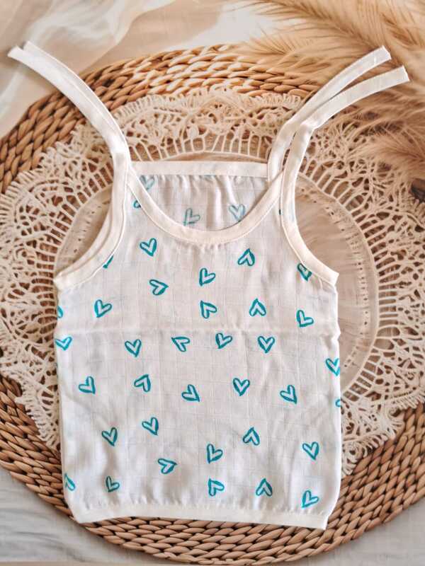 Muslin Knot Jabla 3-6 Months Blue Heart