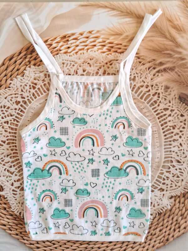 Muslin Knot Jabla 3-6 Months -Rainbow