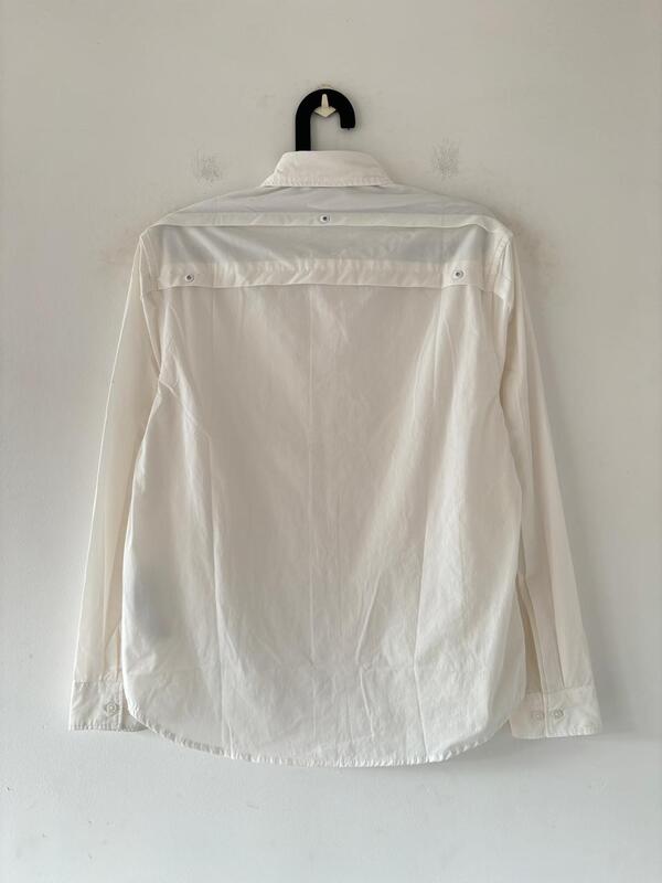 Crystal white oversized shirt