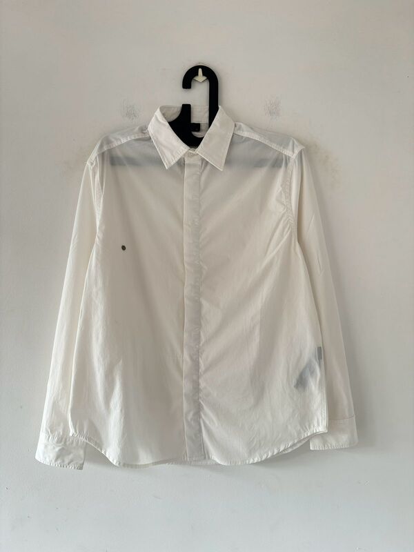 Crystal white oversized shirt