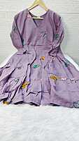 Mul Cotton Butterfly Frock Thistle