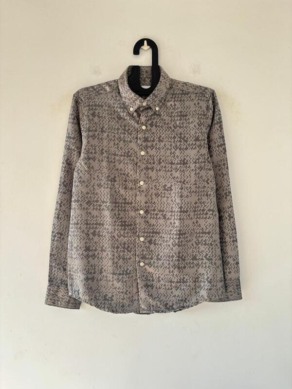 Grey self-designer shirt